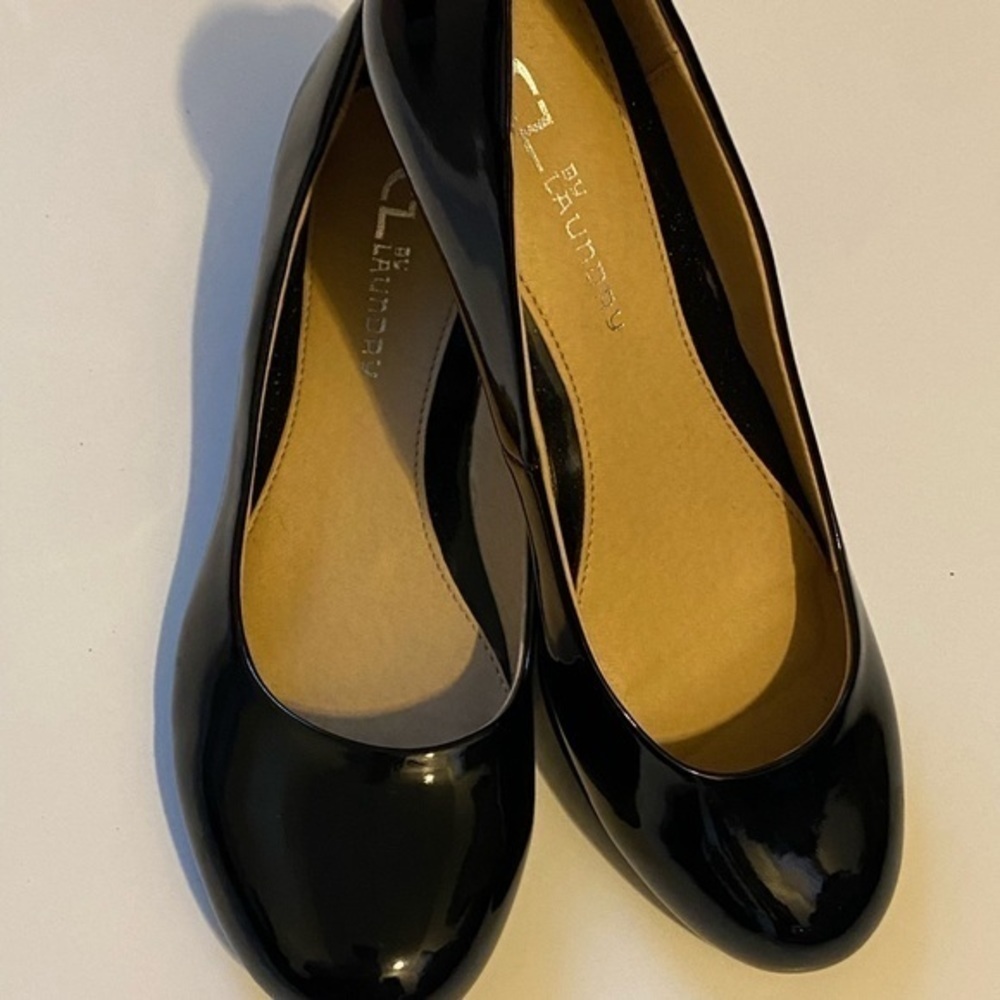 LC by laundry black leather shoes size 7.5